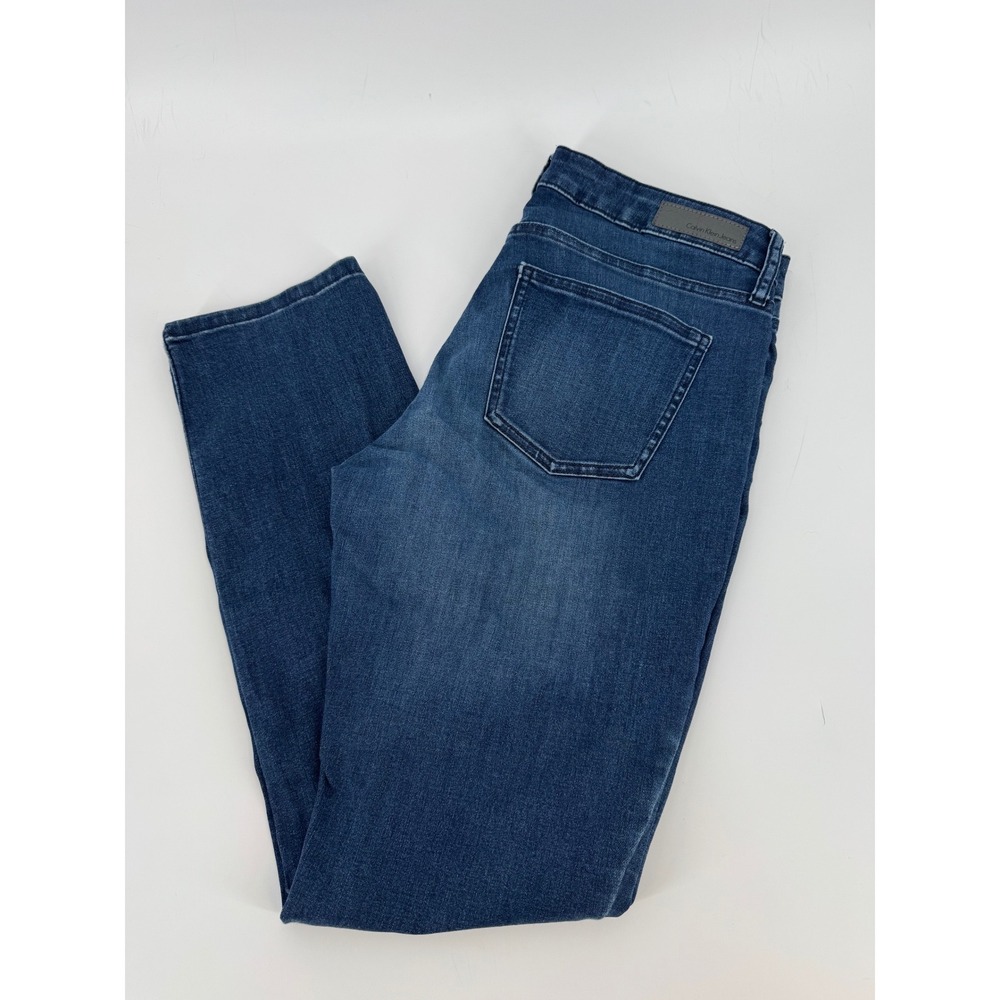 Calvin Klein Jeans Womens 10x30 Ultimate Skinny Blue Denim Medium Wash Stretch